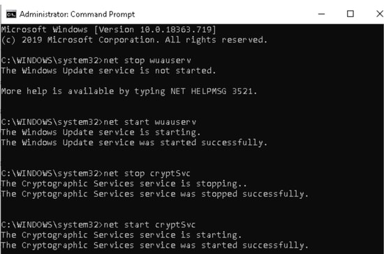 Reset Windows Update Component