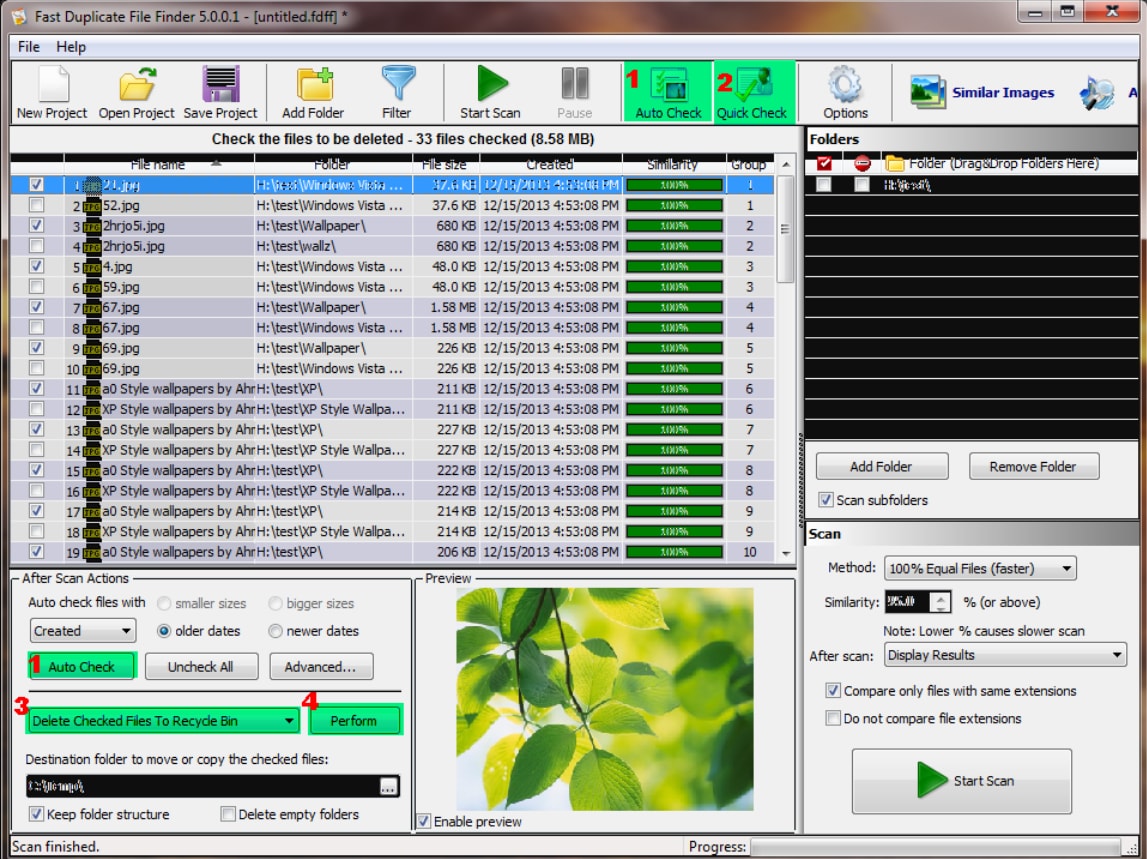 Fast Duplicate File Finder