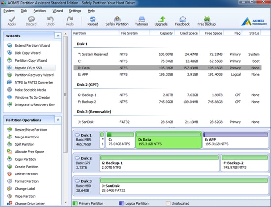 AOMEI Partition Assistant (Feature Rich & Free Partition Manager Tool)
