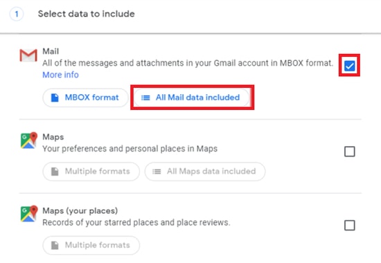 Gmail data back up