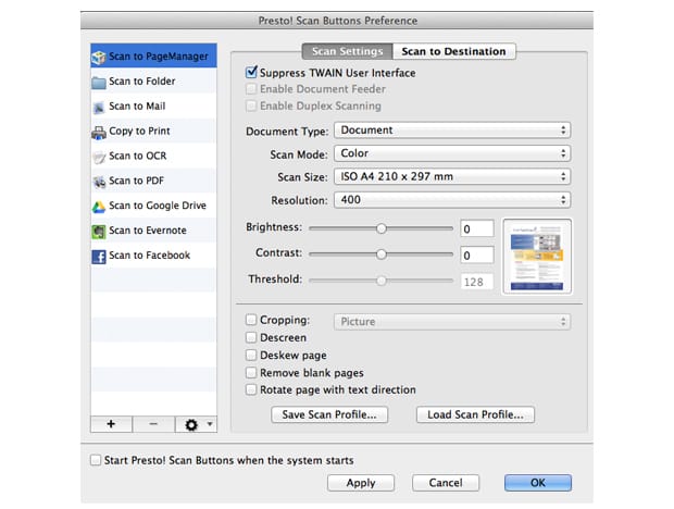 Free scanner software for mac os x