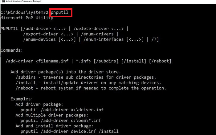 Steps to Update Driver in Command Prompt