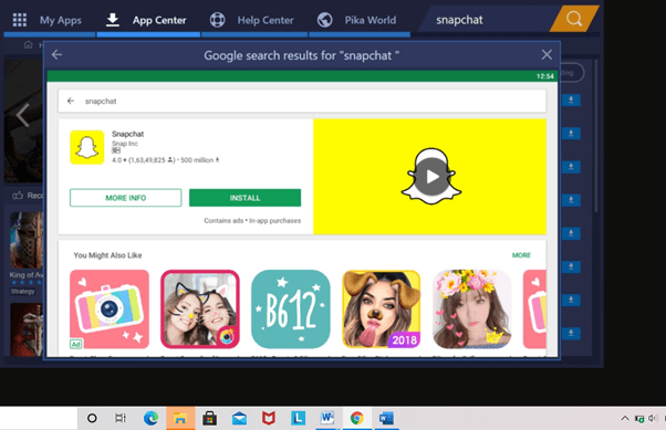Install Snapchat On PC Using Bluestacks Emulator
