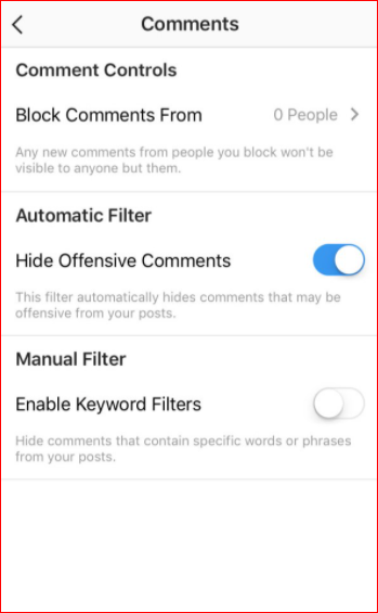 Manage Who Can Comment On Your Instagram photos