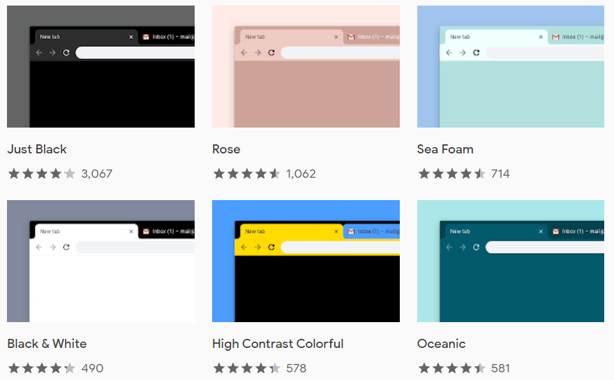 google chrome latest themes