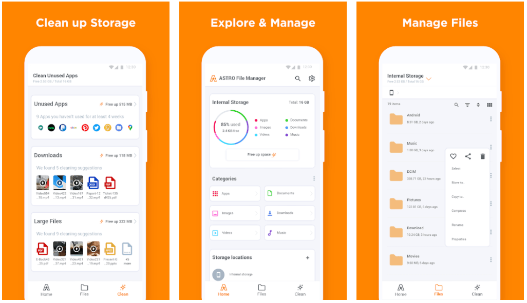 Astro File Manager