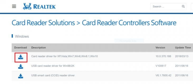 Provider card reader driver download for windows 10