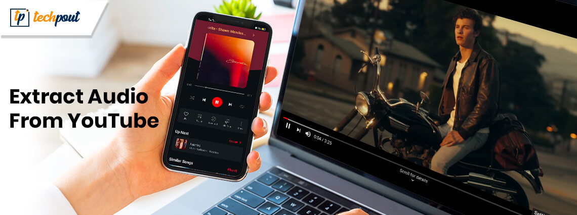 how to extract audio from video from youtube