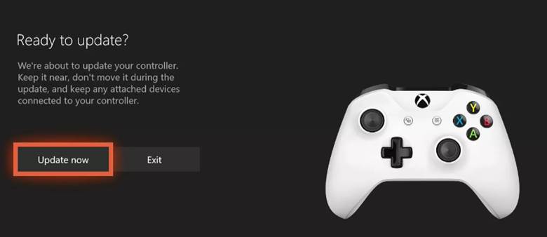 update Xbox controller