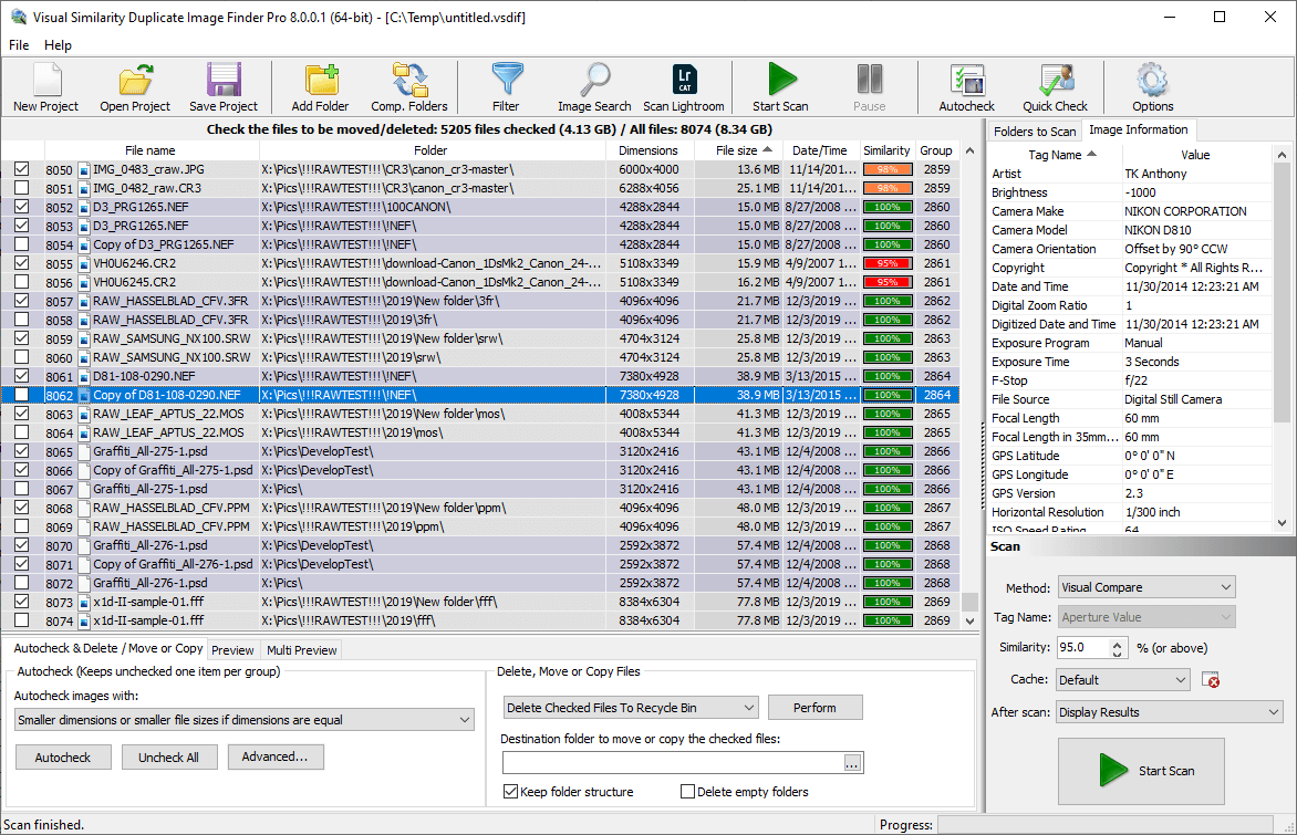 Visual Similarity Duplicate Image Finder