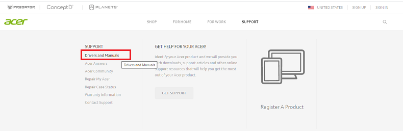 acer monitor drivers formac