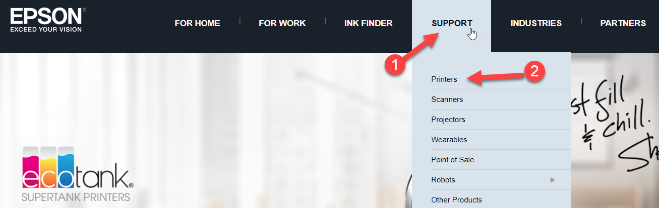Epson printer support