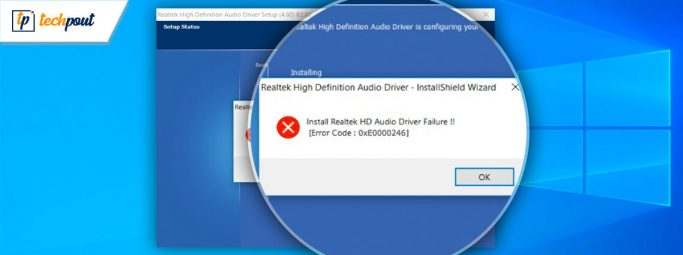 install realtek hd audio driver failure error code 0001 windows 8