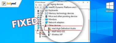 Intel High Definition (HD) Audio Driver Issue on Windows 10 [FIXED]