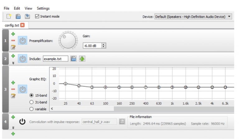 music editor and graphic equalizer for pc