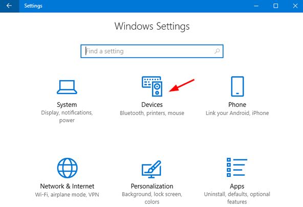 Windows Device Setting