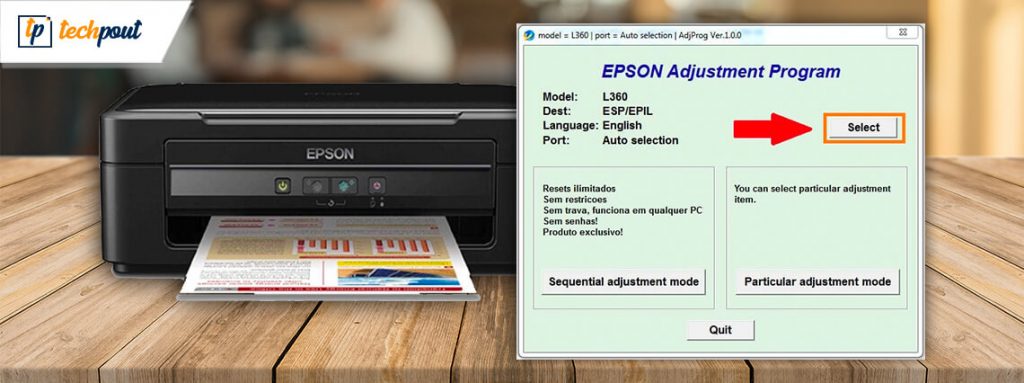 epson l360 ink pad resetter free download