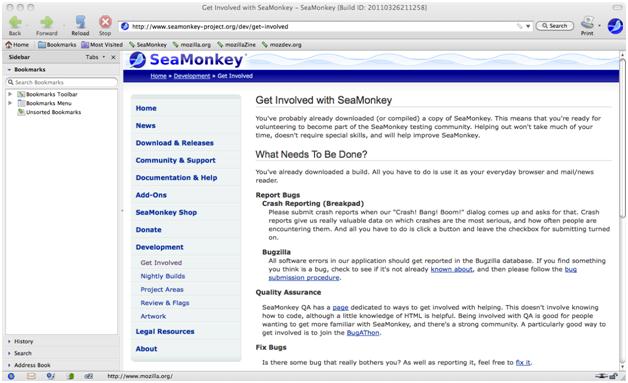 mozilla seamonkey web browser