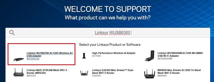 choose Linksys WUSB6300 AC1200 Wireless - AC USB Adapter