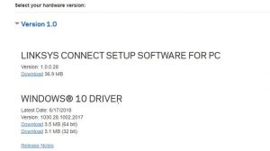 linksys driver update windows 10
