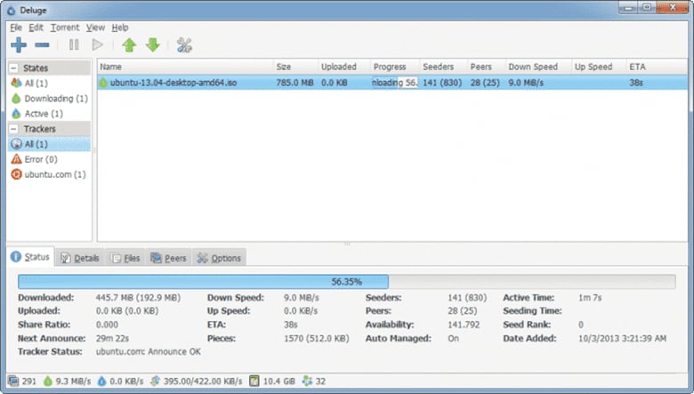 how to speed up deluge torrent program