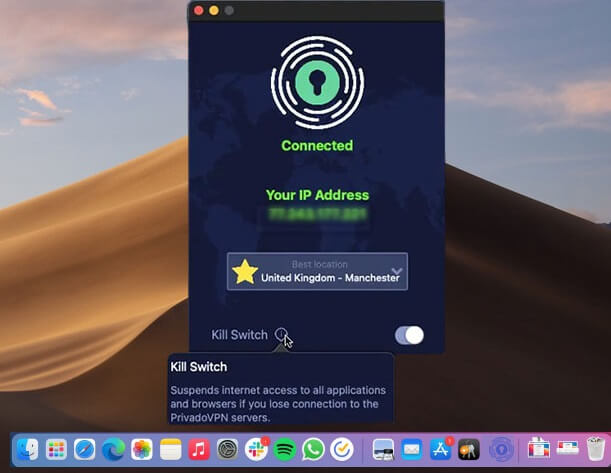 PrivadoVPN for mac