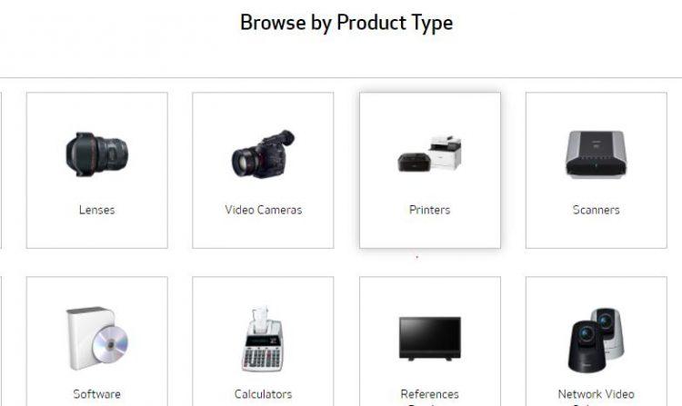 Select your Product Type as Printer