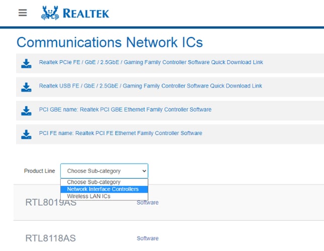 realtek ethernet controller driver overwatch