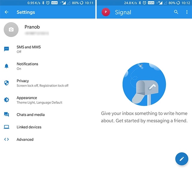 signal private messenger login on google chrome