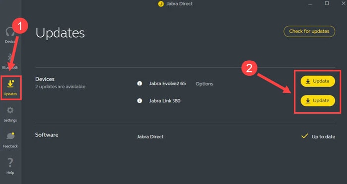 Update Jabra Direct