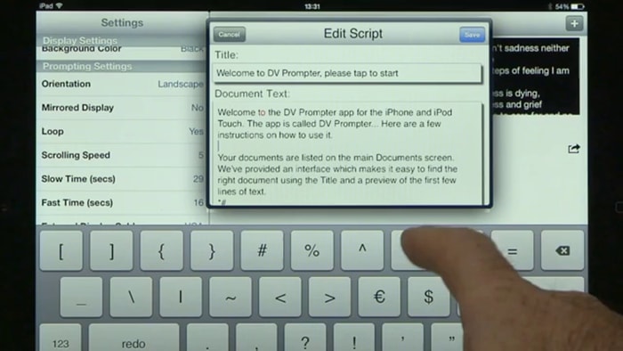 ipad teleprompter app