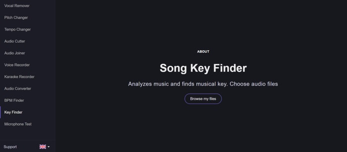 Song Key Finder by Vocal Remover