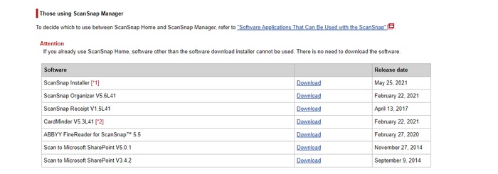 Download ScanSnap Installer