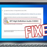 How to Fix IDT High Definition Audio CODEC Driver Problem on Windows PC