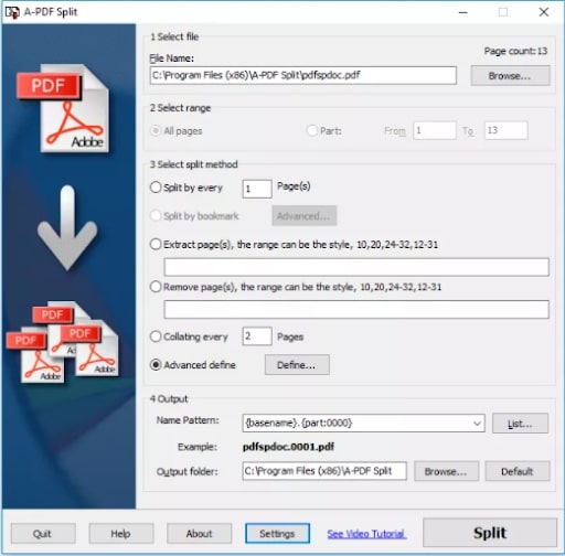 A-PDF Split