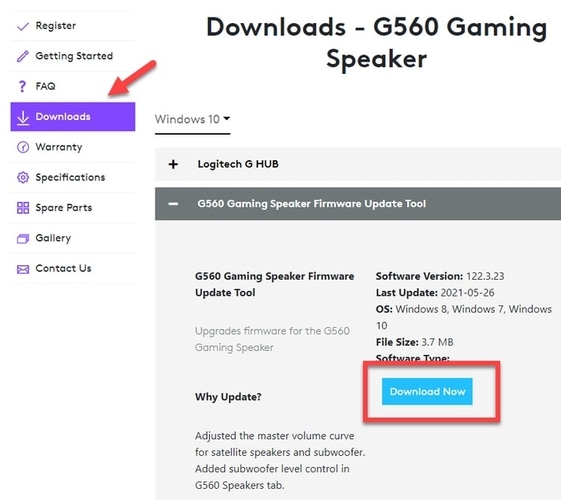 Download G560 Gaming Speaker Driver