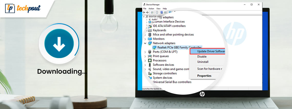 hp notebook realtek network driver windows 10