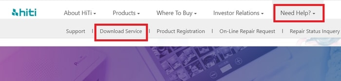 Select Download Service from HiTi’s Official Website