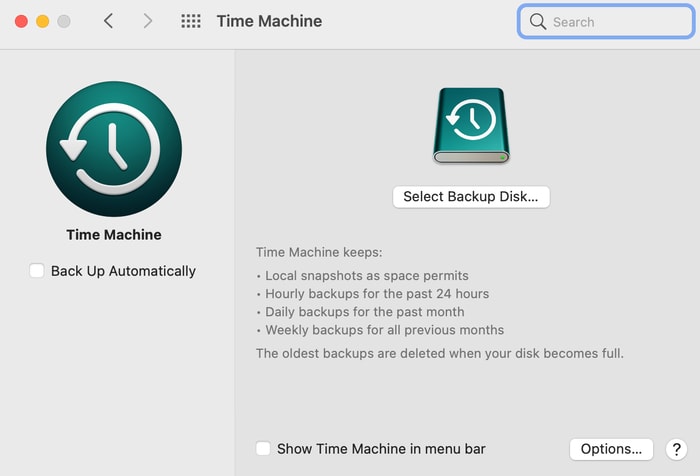 Time Machine Backup Technology