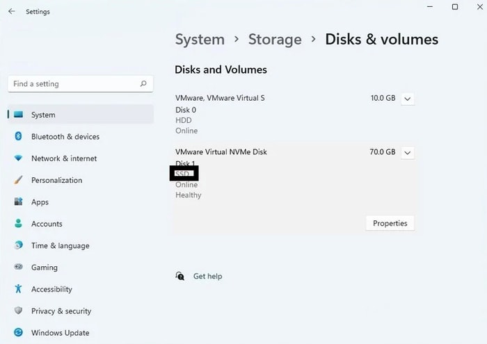 Find Disk and Volumes