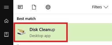 Use the Disk Cleanup Utility