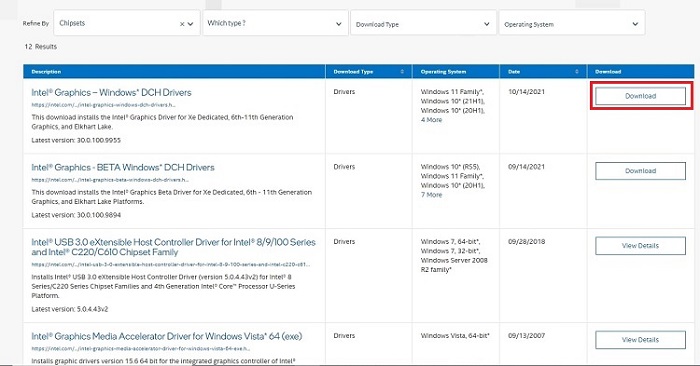 Download Intel® Chipset device software