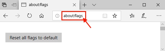 Type about:flags in the Address Bar