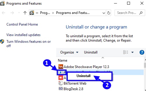 Uninstall Programs