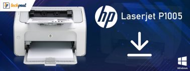 Download HP LaserJet P1005 Printer Driver for Windows 10, 8, 7