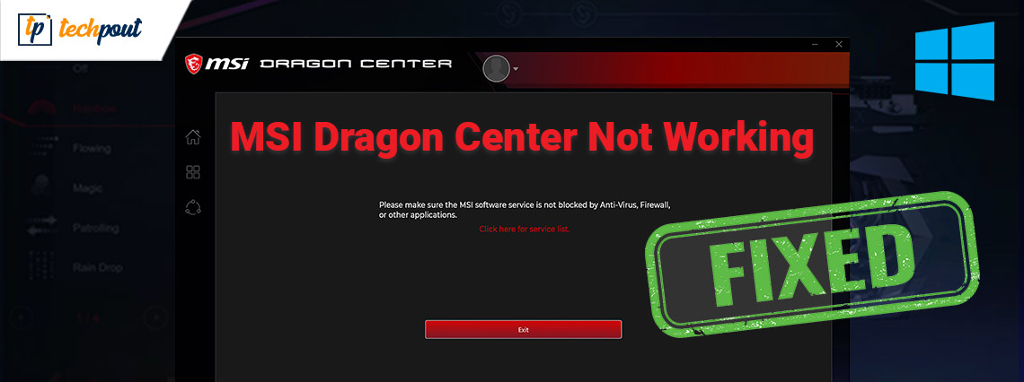 How to Fix MSI Dragon Center Not Working on Windows PC