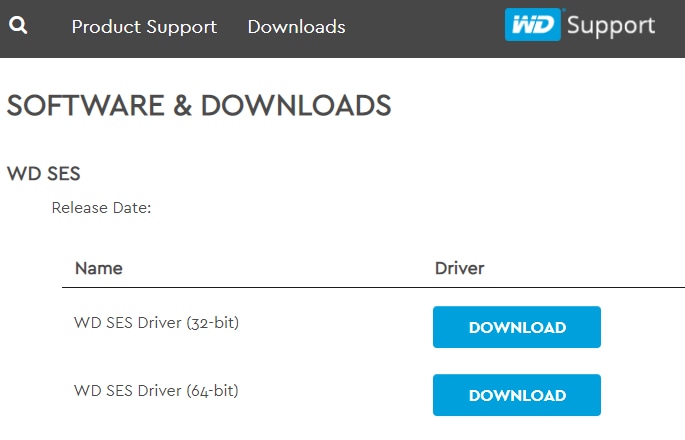 western digital drivers windows 10 os install