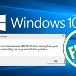 MSVCR100.dll Missing or Not Found on Windows PC [FIXED]