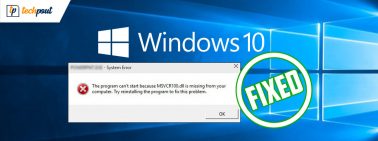 MSVCR100.dll Missing or Not Found on Windows PC [FIXED]