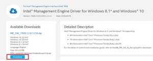 Intel Management Engine Interface Driver Download On Windows 10, 8, 7 ...